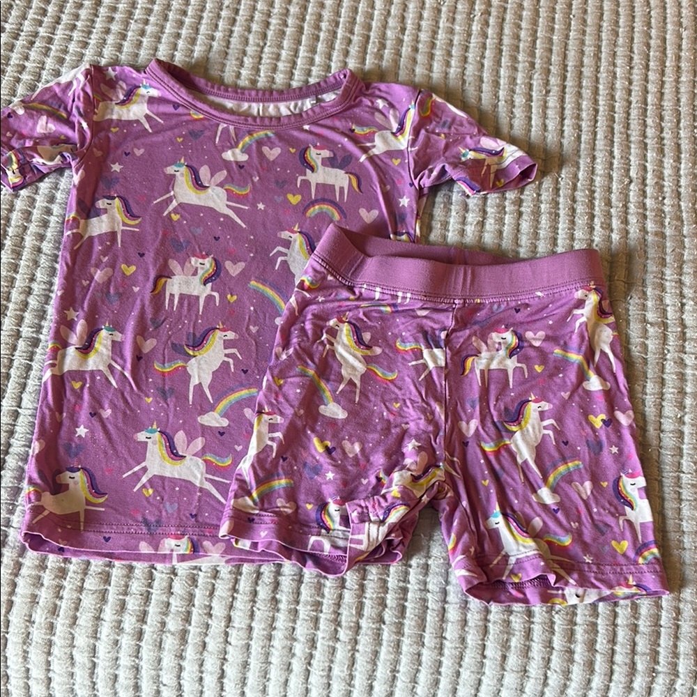 Little Sleepies Purple Floral Pajama Set